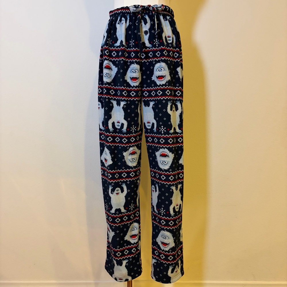 NWOT Rudolph Bumble Pajama Pants M 39" Inseam Fleece